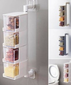 Wall sticky rotation Seasonings box