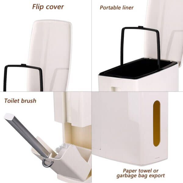 3 in 1 bathroom trash can with waste bin - Top Kitchen Gadget