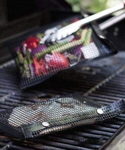 Non-Stick Barbecue Grill Mesh Bag - Pack 2