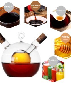 2-in-1 Glass Olive Oil and Vinegar Dispenser