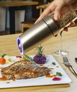 Salt and Pepper Shakers & Grinder - Set of 2