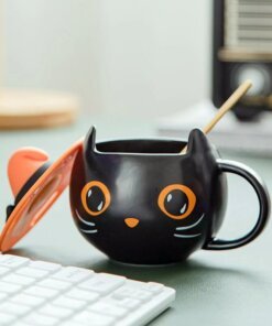 Halloween Gifts Black Cat Cup