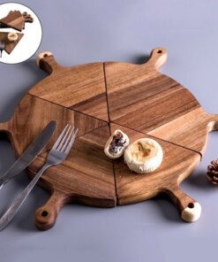 6Pcs Wooden Pizza Tray