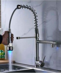 LED Kitchen Faucet with Pull Down Sprayer