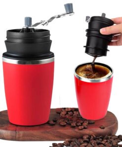 All In One Coffee Maker with Grinder for Camping & Hiking