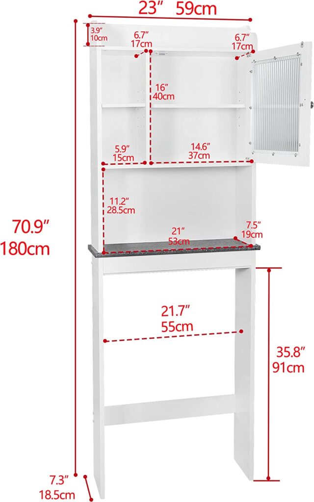 Over The Toilet Bathroom Storage Cabinet - Top Kitchen Gadget