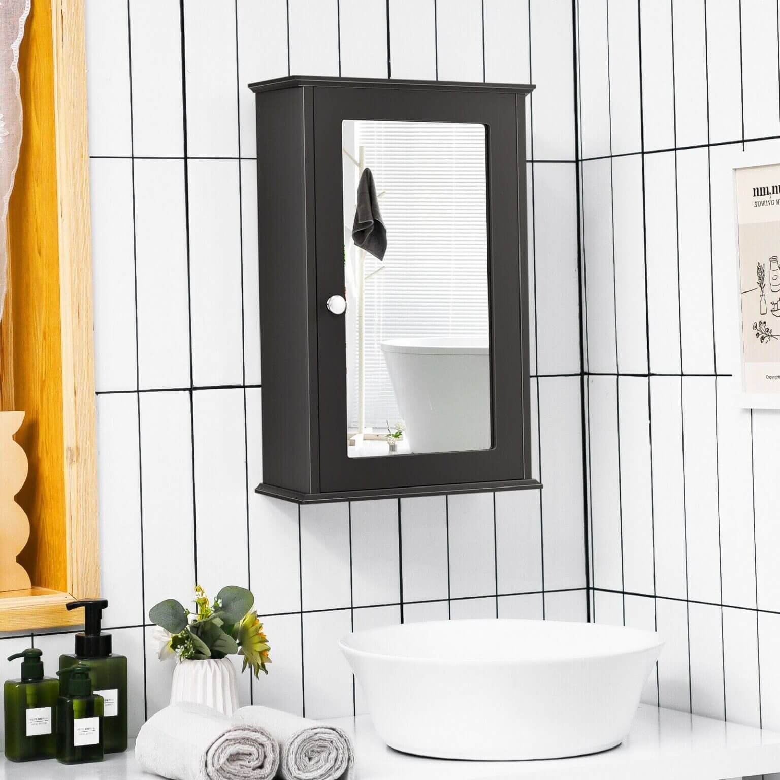 Small Mirrored Medicine Cabinet - Top Kitchen Gadget