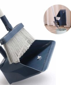 Self-Cleaning Foldable Dustpan Broom