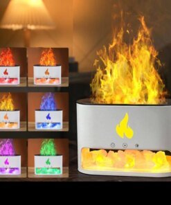 Crystal Stone Fire Flame Air Humidifier