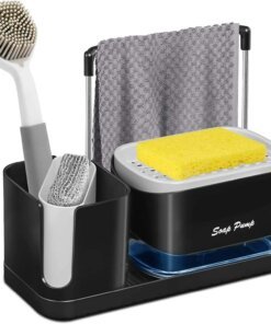 Kitchen Soap Dispenser with Sponge Holder