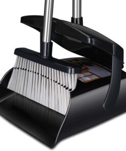 Broom and Dustpan Set for Home with Lid