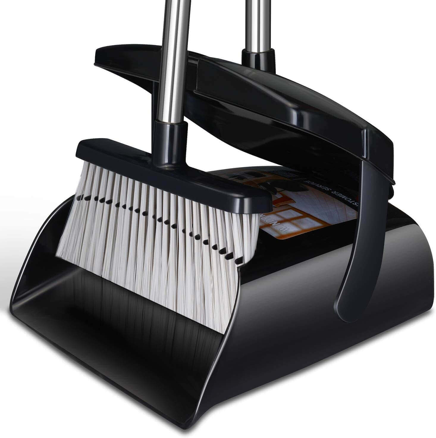 00 plastic-Self-Cleaning Foldable Dustpan Broom