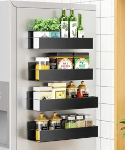 Magnetic Spice Rack Organizer For Refrigerator