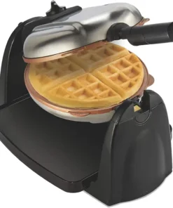 Belgian Waffle Maker with Removable Nonstick Plates