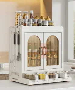 Spice Storage Cabinet Organizer Shelf