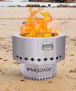Patented Smokeless Fire Pit for Outdoor Wood Pellet