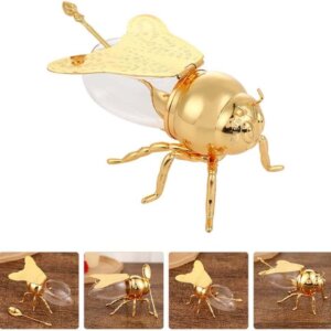 Bee Honeypot Honey Jars Dipper