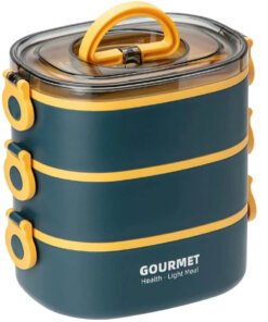 Lunch Box 2000ML 3-Tier Stackable Bento Box