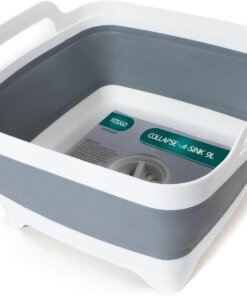 Collapsible Dish Basin with Drain Plug