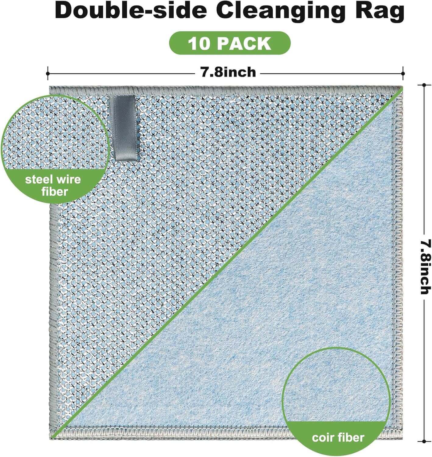 Non Scratch Wire Dishcloth Multipurpose Wire Dishwashing Rag