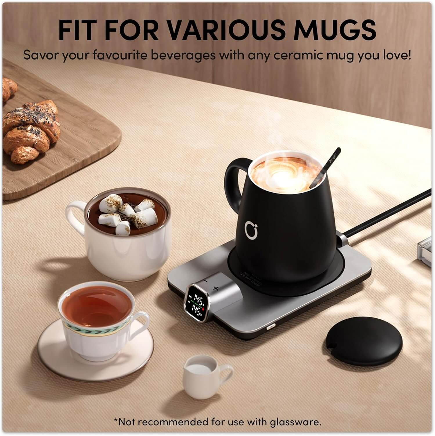 Smart Heated Coffee Mug Warmer & Mug Set (6)