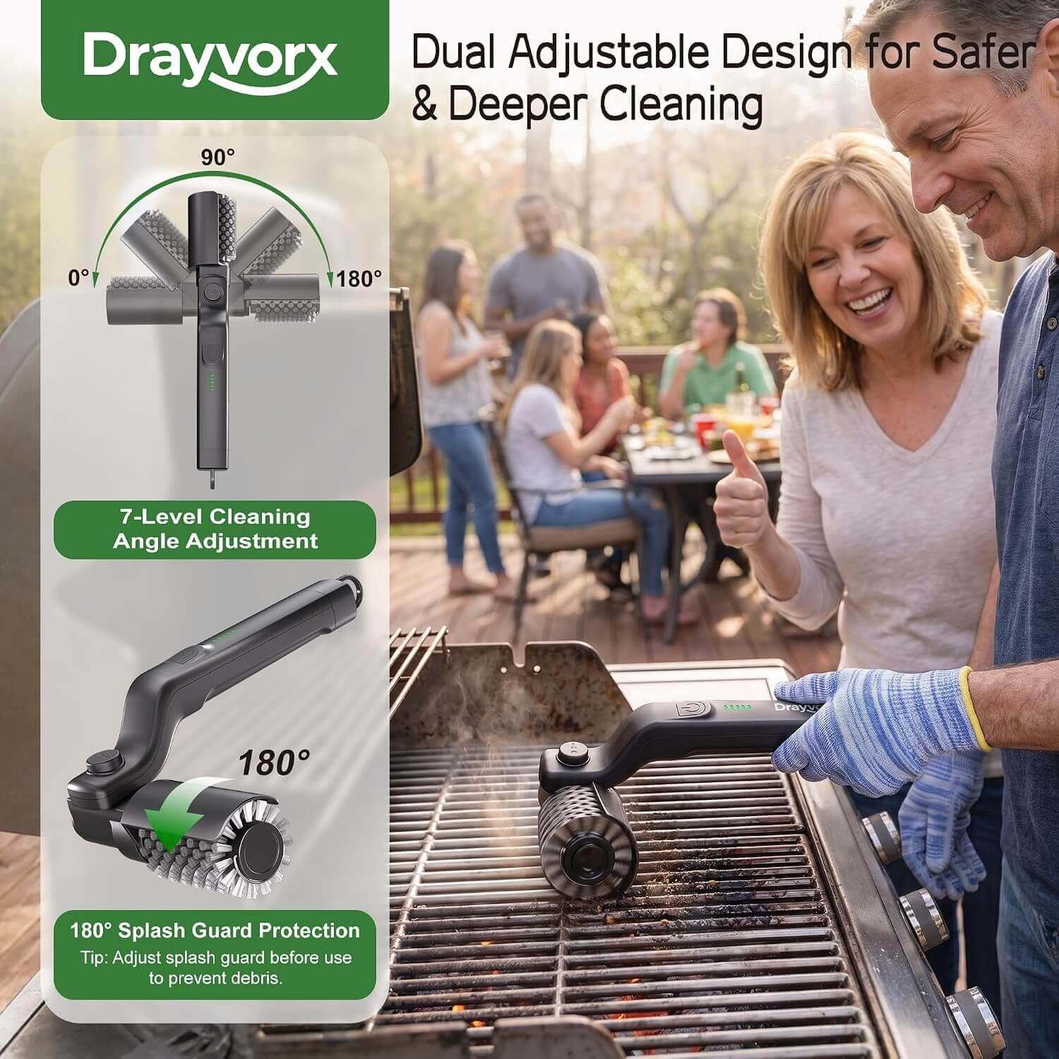 Electric Grill Brush, High Torqu_3